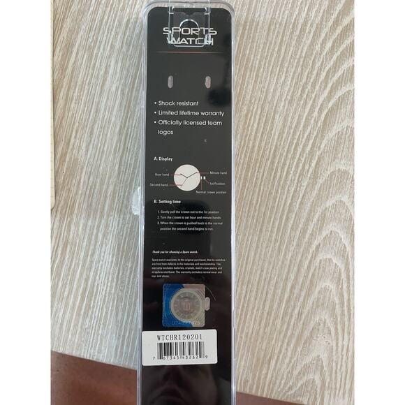 NEW Sparo Men's Black/Orange Silicone Sports Watch‎ NCAA Clemson Tigers Licensed - Picture 4 of 5